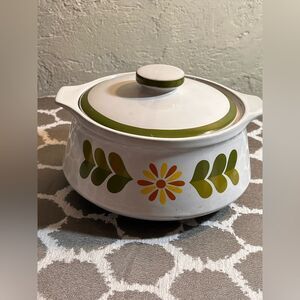 Vintage Floral Cookware with Lid